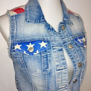 PATRIOTIC DEMIN VEST